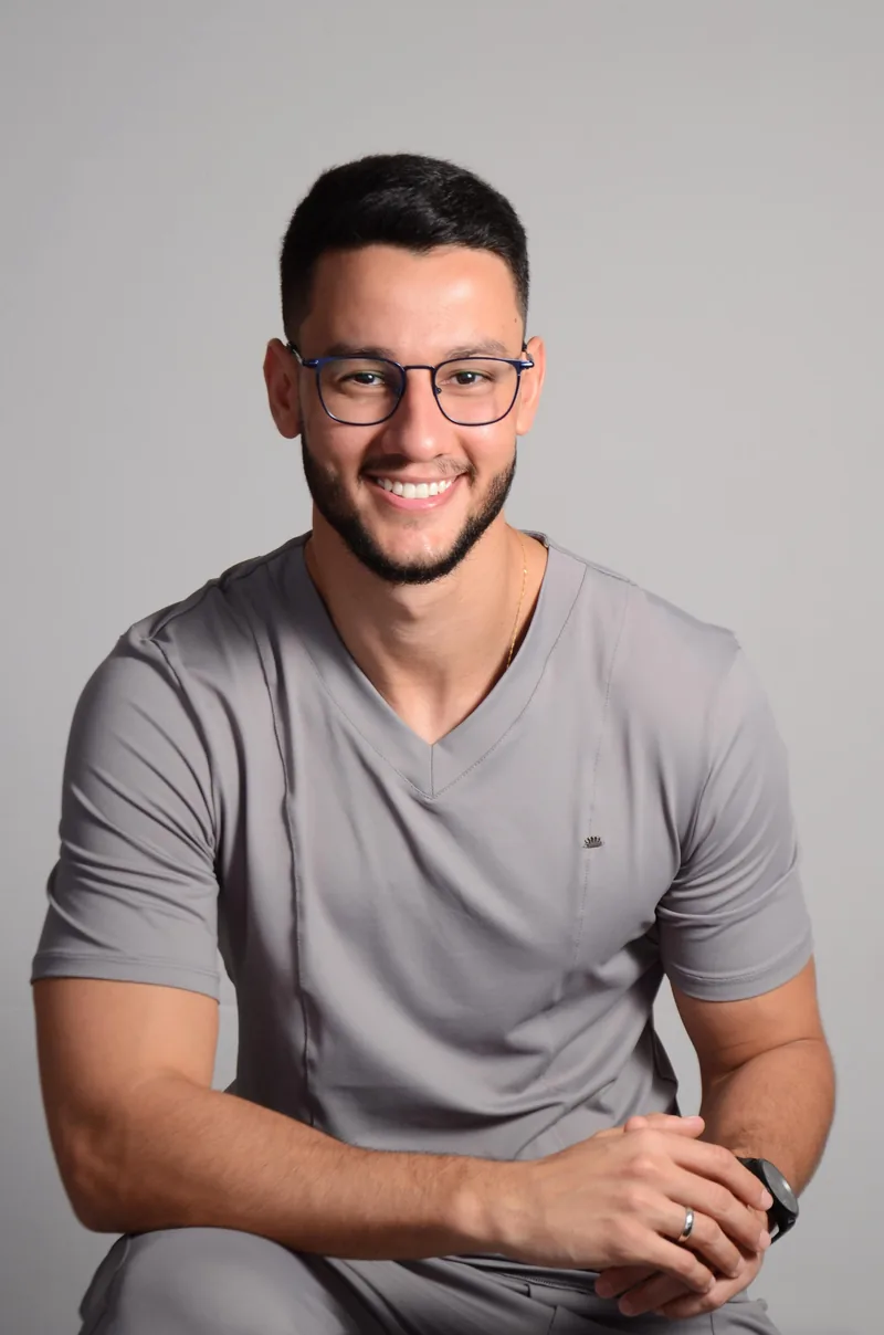 O dentista responsável, foto de estúdio